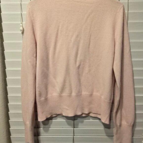Soft 100% Cashmere Button-Front Cardigan – Light Pink – Size S - Picture 2 of 3